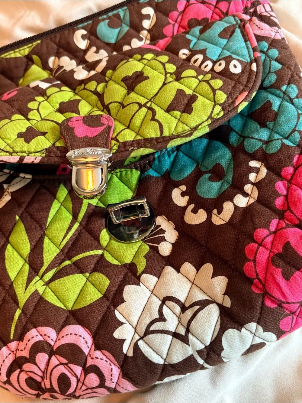 5pc Set Vera Bradley LOLA Set: Tote, Purse, Wallet, Coin Purse, Glasses case
